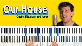 How To Play “Our House” by CSNY Piano TutorialChords for Singing