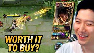 Gosu General bought and reviewed Ore-Chemist Brody skin  Mobile Legends