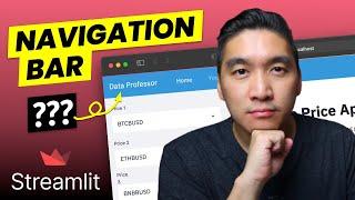 Is it Possible to Add a Navigation Bar to Streamlit Apps?  Streamlit #29