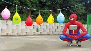 Spider Man Popping Water Balloons Compilation Full Episode