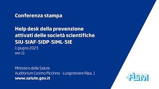 Conferenza stampa Help desk della prevenzione attivati dalle Società scientifiche