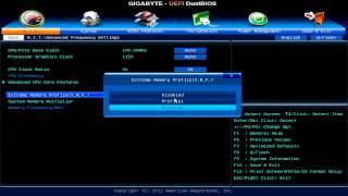 Set RAM Speed with Intel XMP in Gigabyte AMI EFIBios on Intel 50-90 series Chipsets