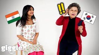 So Beautiful.. Korean Grandma Meets Indian Girl For The First Time