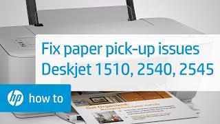 Printer Does Not Pick Paper Deskjet 1510 2540 and 2545 Printers  HP Deskjet  HP