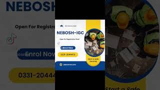 Admission open for Nebosh-IGC#papersolution #ig1 #nebosh #paper #newjobs #donebase #neboshdonebase