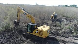 Clearing and Grubbing 93 acres. Part 1 