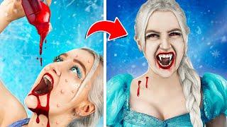 From Nerd Elsa To Beauty Vampire   Extreme Makeover with Gadgets from Tik Tok