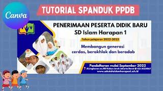 Cara Membuat Spanduk PPDB di Canva #tutorial #canva