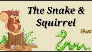 The Snake & squirrel  Moral Story  Childrenia English Story  Story in English  One minute Story