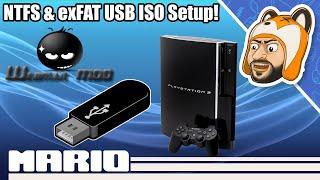 Using NTFS & exFAT USB Drives on webMAN MOD  PS1 PS2 PS3 PSP ISO Setup