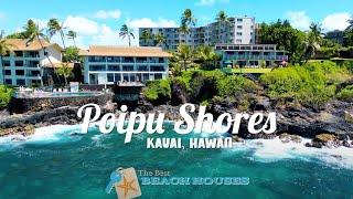 Poipu Shores 205A oceanfront luxury vacation rental on Kauai Hawaii