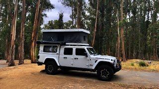 Jeep Gladiator with AT Overland Atlas Camper Popping the Top