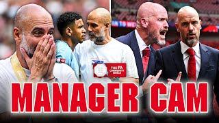 Guardiola v Ten Hag  Manager Cam  Manchester City v Manchester United  FA Community Shield 2024