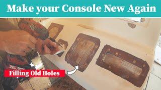 Fiberglass Console Repair  Step By Step Filling holes & Cracks DIY Boat Restoration