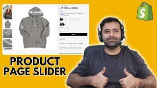 How to Create a Product Images Slider on Dawn Theme  No Apps or Subscription  Shopify