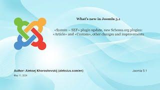 Whats new in Joomla 5.1