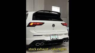 VW Golf 8 R  w ARMYTRIX Turbo Back catless full set Valvetronic Exhaust