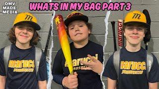 What’s in my BAG Part THREE Marucci Prospects 12U