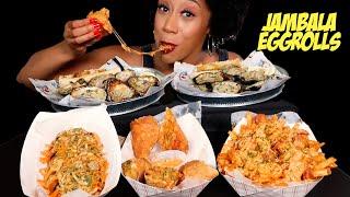 Spicy Jambalaya Egg rolls Chargrilled Oysters Alligator Sausage Loaded French Quarter Fries