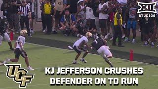 KJ Jefferson Lowers the Shoulder on Rushing TD