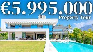 TOURING a Dreamy 5.995.000€ Modern Villa Golden Mile Marbella Spain