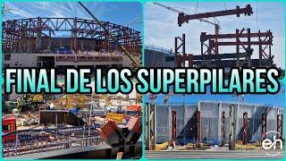 OBRAS CAMP NOU26 de Junio️Terminan la colocación de las últimos superpilares