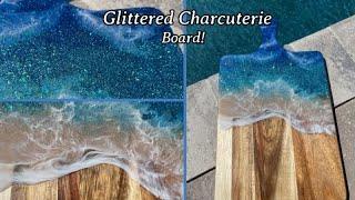 #39 How To Make Ocean Waves On This Beach Cutting Board With Epoxy Resin