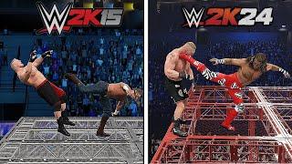 Best Extreme FINISHERS in WWE 2K15 Vs. WWE 2K24 