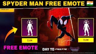 FREE SPYDER MAN EMOTE  TONIGHT UPDATE FREEFIRE TAMIL JUNE 1