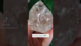 Loving the something extra that crackle gives to quartz #crackle #quartz #tower #crystal #stone