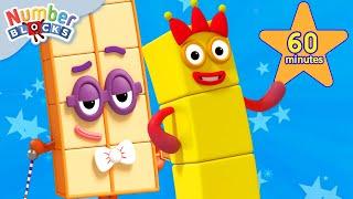 Grade One Math For Kids  Numberblocks 1 Hour Compilation  123 - Numbers Cartoon For Kids