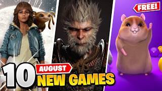 10 New Games August 3 FREE GAMES