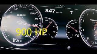 The Fastest S Class in the world - 900HP BRABUS ROCKET S Class V12 Acceleration 0-347kmh