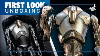 Hot Toys Super Battle Droid Figure Unboxing  First Look