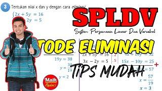 Metode Eliminasi - Cara Menentukan Penyelesaian SPLDV