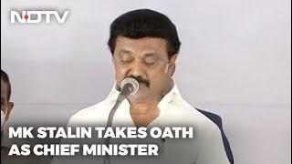 MK Stalin Swearing-in DMK Chief MK Stalin Takes Oath As Tamil Nadu Chief Minister