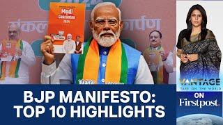 Indias Ruling BJP Unveils Election Manifesto  Vantage with Palki Sharma