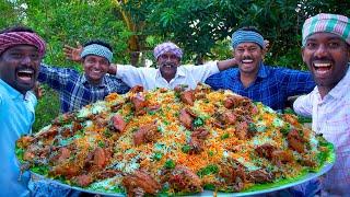 BIRYANI  QUAIL BIRYANI Made with 200 Quail  Marriage Biryani Cooking In Village  Biryani Recipe