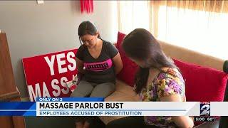 Employees accused of prostitution in massage parlor bust