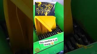 This machine is so strong  #satisfying #shreddermachine #asmr #experiment #oddlysatisfying