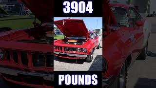 71 Plymouth Cuda annihilates 4 door Corvette  CARS AND ZEBRAS  STOCK DRAG RACE