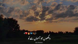 Dekhu Jo Asman Se To Itni Badi Zameen  Best Zia Mohiuddin Poetry  Urdu Love Shayari ️