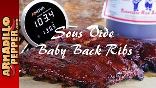 How to Make Sous Vide Baby Back Ribs with Anova  Blues Hog Tennessee Red BBQ Sauce