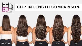 Clip In Hair Extensions Length Guide  HHEO