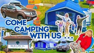 COME ON A CAMPING HOLIDAY WITH US TO CORNWALL HENDRA HOLIDAY PARK  ROADTRIP FAMILY OF 5