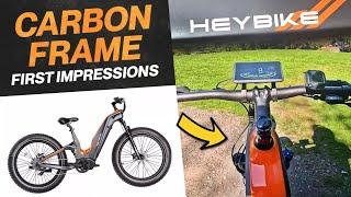 Carbon Fiber Frame Here Makes For A Nice Light E-bike  HeyBike HERO First Ride and Impressions