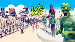 STAR WARS ARMY vs ZOMBIE TEAM - Totally Accurate Battle Simulator TABS