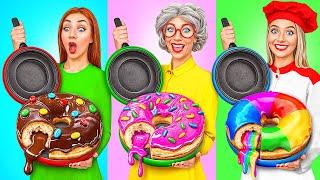 Me vs Grandma Cooking Challenge  Crazy Ideas To Cook by Multi DO Challenge