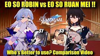 E0 S0 ROBIN vs E0 S0 RUAN MEI  Whos better to use? MOC 12 Gameplay Comparison Showcase