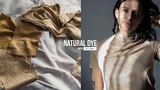 HOW TO NATURALLY DYE FABRIC WITH COFFEE  BOTANICAL COLORS  SHADES OF BROWN